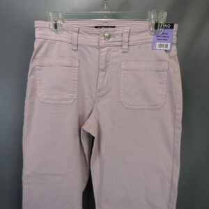 Buffalo David Bitton High-Rise Crop Pants Soft Stretch Lavender 4/27 NWT 28x26